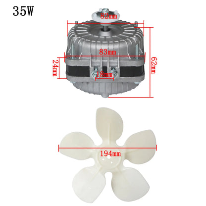 25W  30W 45W 60w motor refrigerator cooling fan motor for refrigerator parts fan shaded pole asynchronous freezer fridge