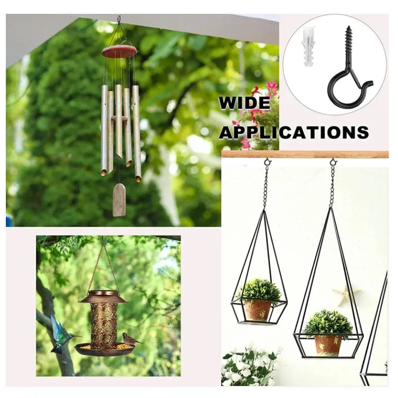 Hook screw, wall expansion screw hook, metal spring buckle hook Q-shaped spring hook screw hook