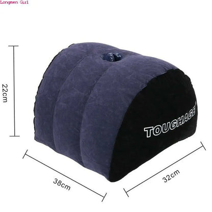 Portable Inflatable Pillow Multifunctional Body Pillow Cushion Positions Support Air Cushion Outdoor Travel Triangular Pillow