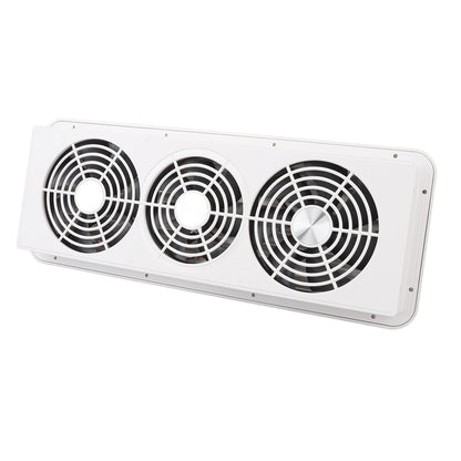 Rv Fridge Fan Rv Refrigerator Fan 12V Three Fans Quiet RV Side Vent Fan with Protecting Net for RV  Motorhome Yacht Boat