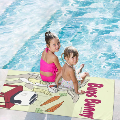 Bunnys Anime Cartoon Beach Towel Baby Bugs Bunny, Hand Shower, Travel Towels, Bathroom, Cute Room Decor, Bath