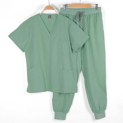 Medical Scrubs Bulk Order - Anti-Microbial Jogger Sets for Surgery/Dental/Vet/SPA/Pharmacy Multi-Pocket Workwear with Pen Slot