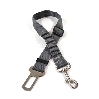Reflective Dog Seat Belt - Adjustable and Durable Nylon Harness with Bungee Fabric Belt for Safe and Secure Car Travel