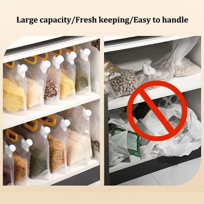 Reusable Grain Storage Bag Portable Rice Sealed Bag  Kitchen Moisture-Proof Insect-Proof Organizer Food-Grade Bags