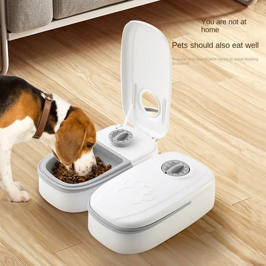 Pet Automatic Feeder with Timer Smart Food Dispenser for Dogs Cats Water Bowl Storage Container Puppy Kitten Feeding Accessories