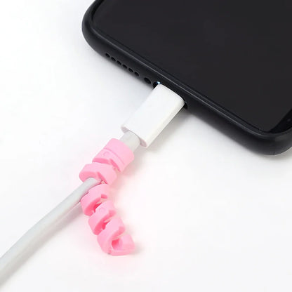 Cable Winder Organizer Data Line Protector Spiral Winder Wire Management Cord Organizers for Earphone Phone Charge Lines Winder
