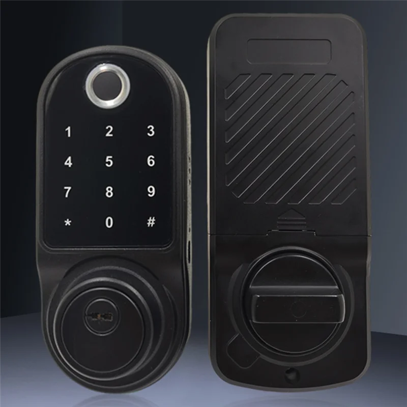 Smart Door Lock Can Be Operated By Fingerprint Sensor, Remote Intercom App, Smart Door Lockabgi