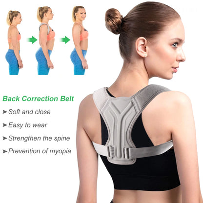 Posture Corrector for Men & Women - Adjustable Back Brace, Spine Support, Shoulder & Neck Alignment, Posture Straightener
