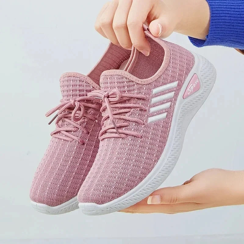 Comfortable Coconut Women's Casual Sports Shoes, Lightweight Breathable Soft-Soled Mesh Fashionable womens shoes women shoes