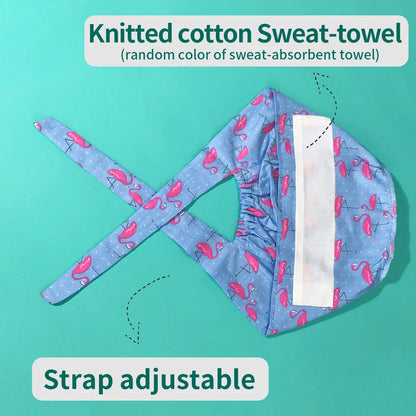 Cotton Lab Work Scrubs Caps Flower Printing Medical Scrubs Women Surgical Caps Health Service Caps Operator Hats Nursing Hats