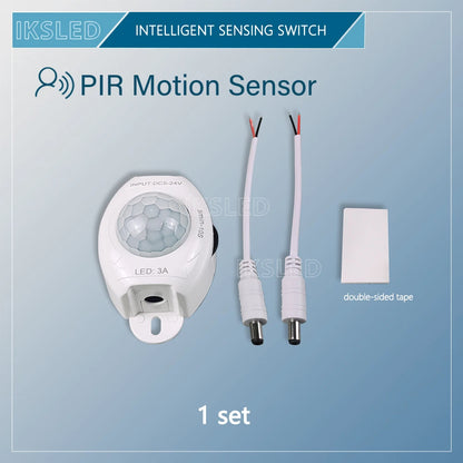 Smart Motion Sensor Light Switch Adjustable Timer, Automatic Movement Detector PIR Infrared Human Controller LED Strip Light