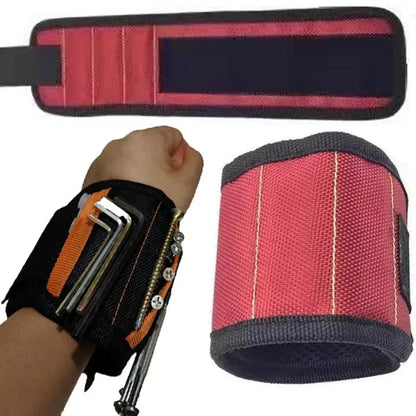 Magnetic Wristband for Holding Screws Tool Kit Belt Household Strong Magnets Adsorbent Nails Drilling Bits Wrist Men Gadgets Bag