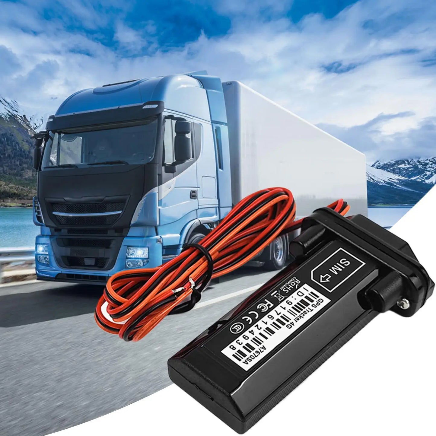 GPS Tracker for Vehicles Waterproof Car Tracking Device Real-Time Vehicle Locator for Trailer Security Motorcycle Truck Taxi