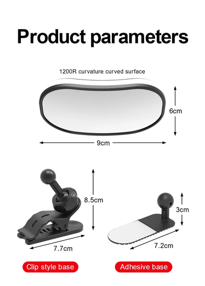 Car interior baby observation mirror, car child safety seat rearview mirror, installation of auxiliary mirror, reverse blind spo