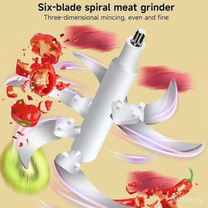 Stainless Steel Electric Chopper Meat Grinder Mincer Blenders For Kitchen Food Processor Multifunctional Kitchen Food Shredder