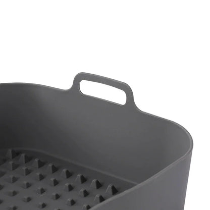Air Fryer Silicone Pot Thick Reusable Silicone Square Air Fryer Liners Replacement of Parchment Liner Paper Air Fryer Basket