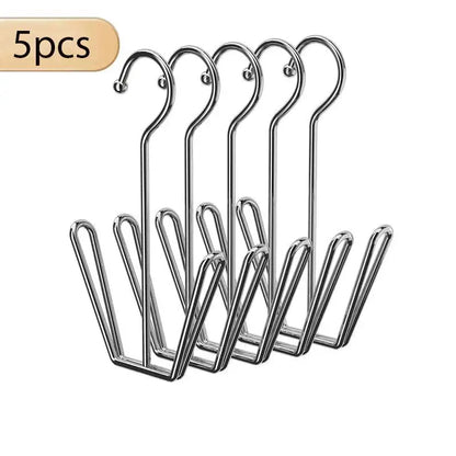 5 stainless steel shoe racks, space saving shoe drying racks, household and storage accessory hangers