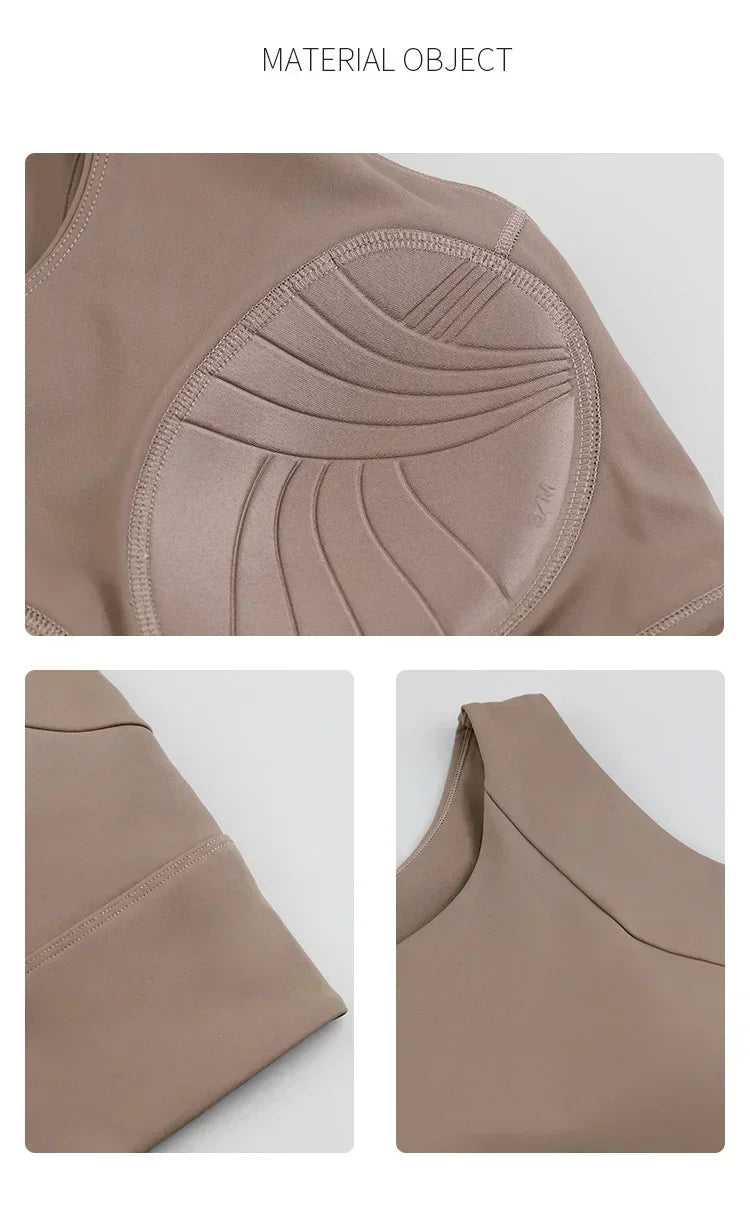 Sports Bra for Women Shockproof and Anti Sagging Running Yoga Suit One-piece Back Vest Fitness Bra