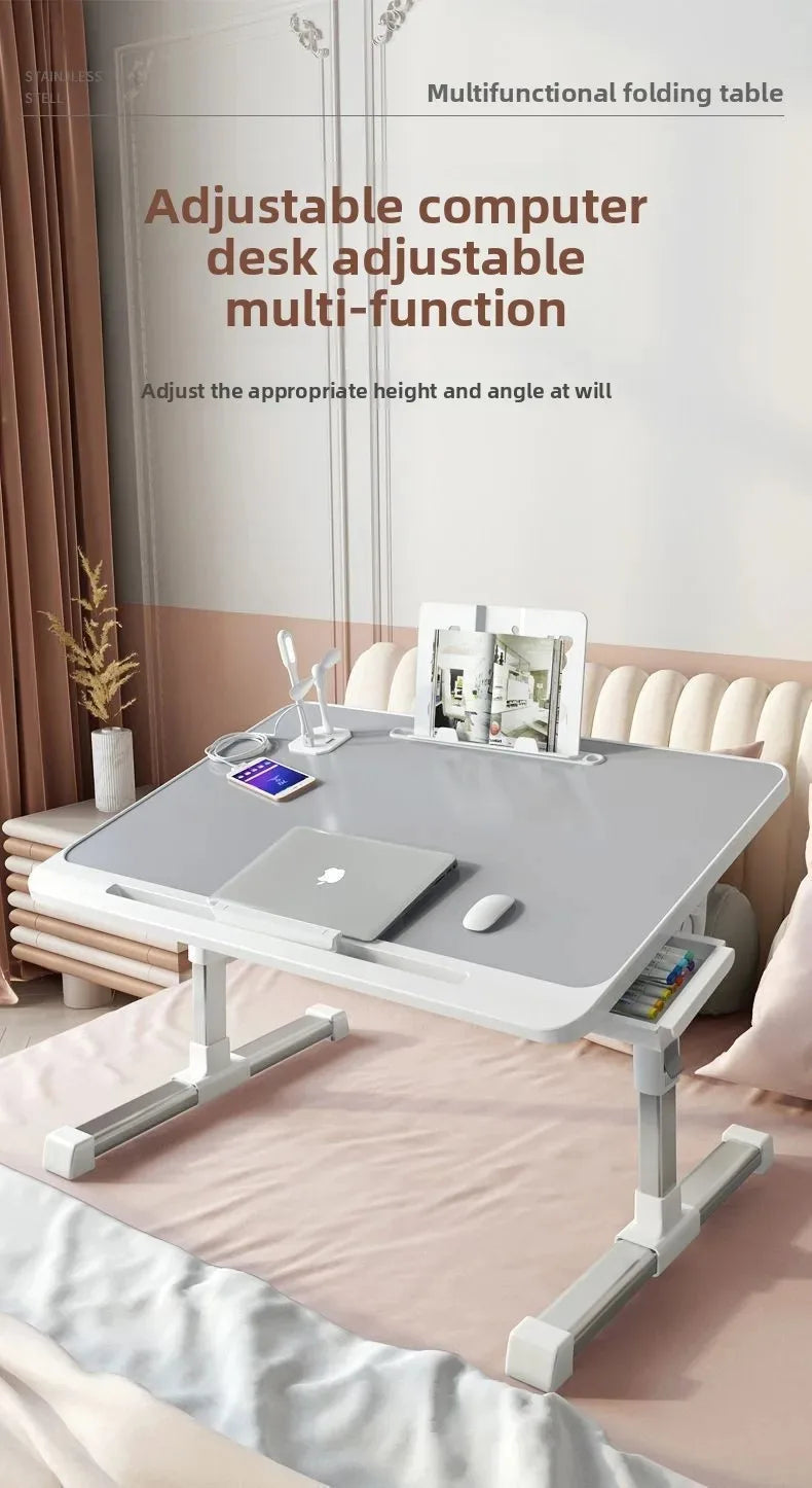 Bed Dormitory Student Writing Bed Desk Laptop Office Small Table Board Foldable Lift