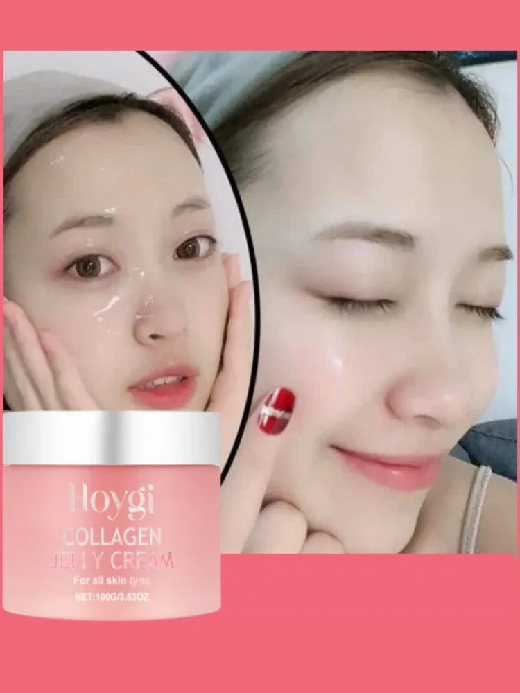 100g New Collagen Jelly Cream Deep Hydrates Firming Glowing Reduce Wrinkle Sagging Shrink Pores Moisturizing Skin Care Products