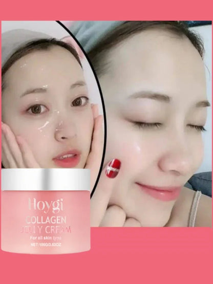 100g New Collagen Jelly Cream Deep Hydrates Firming Glowing Reduce Wrinkle Sagging Shrink Pores Moisturizing Skin Care Products