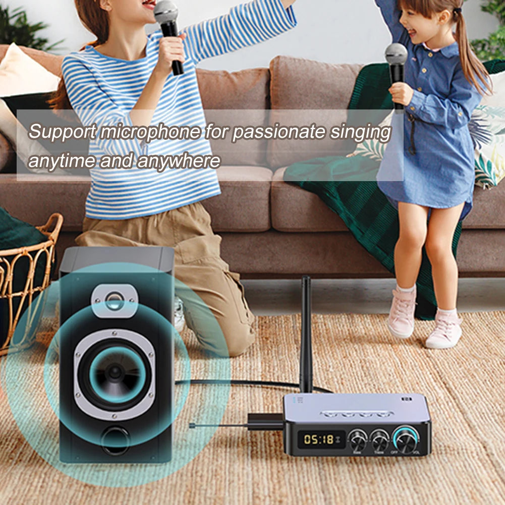 Audio Adapter Multifunctional Stereo Music Receiver Infrared Remote Control Bluetooth-compatible for Speaker Desktop Laptop