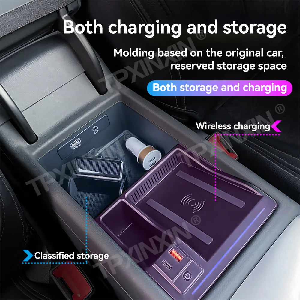 For Audi A4L A5 2017 2018 2019 2020 2021 2022-2024 Interior Modification Accessories Car Dashboard Holder Quick Wireless Charger