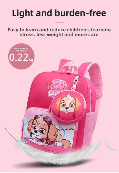 PAW Patrol Backpack School Bag Large Capacity Waterproof School Bag Cartoon Cute School Bag Kids Gifts