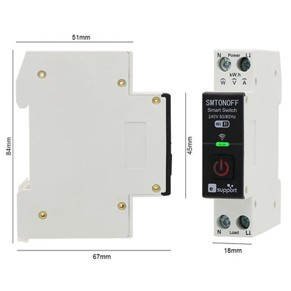 eWeLink Smart Switch with Power energy Monitoring Timer Switch App Monitoring Current  Voltage Consumption