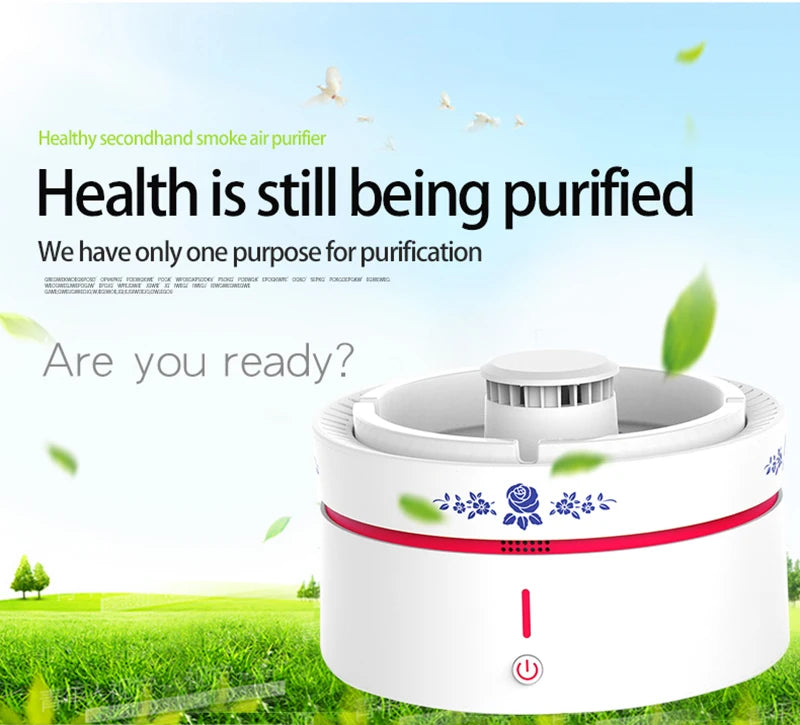 Smart Ashtray Air Purifier Multifunctional Removal Second-hand Smoke  Household And Commercial Desktop Negative Ion Purifier