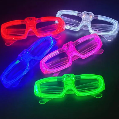 1 Pc Party Glow in the Dark Glasses Light Up LED Glasses Neon Party Favors Sunglasses Party Decor Party Supplies