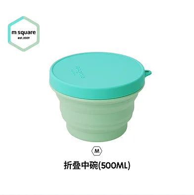 Silicone Bowl Foldable with Lid Camping Baby Travel Portable Round Large Food Container Heat Resistant Salad Bowl