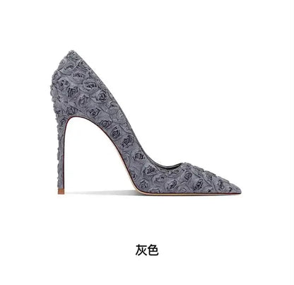 Spring Pointed Thin Heel Wedding Shoes, Women's High Heels, Fashionable, Sexy, Party