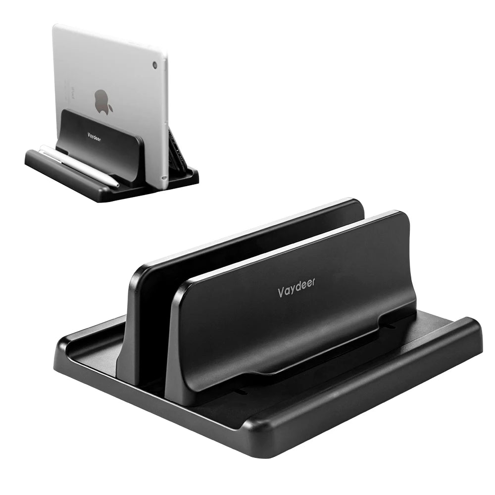 Vertical Laptop Stand Plastic Portable Macbook/Tablet/Phone Holder Adjustable Desktop Notebook Dock Space Save Accessory-Vaydeer