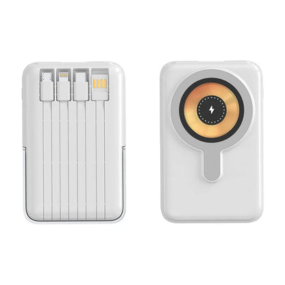 10000mAh Wireless Power Bank Magnetic 15W Wireless Charger with Stand External Battery PD20W Fast Charging For iPhone PowerBank