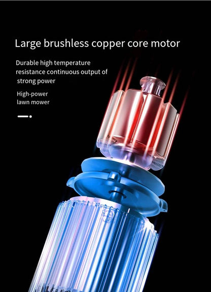 Multifunctional Lithium Battery Lawn Mower For Courtyard, Household Cordless Electric Lawn Mower, Portable Garden Lawn Mower