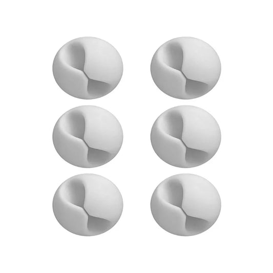 Cable Organizer 6Pcs Cable Clip Desk Tidy Organiser Cable Winder Wire Cord USB Charger Cord Holder Organizer Fixed Clasp