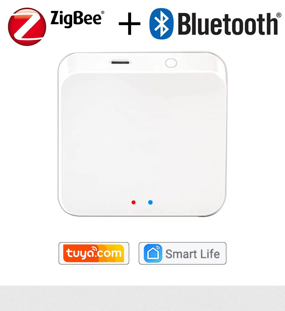 Tuya ZigBee 3.0 Smart Hub, Wireless/Wired Gateway Bridge for App Voice Remote Control, Works with Alexa Home Assistant