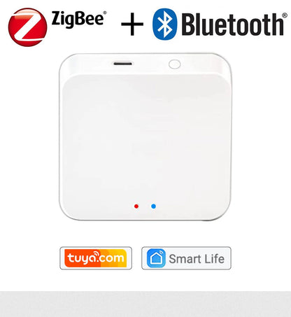 Tuya ZigBee 3.0 Smart Hub, Wireless/Wired Gateway Bridge for App Voice Remote Control, Works with Alexa Home Assistant