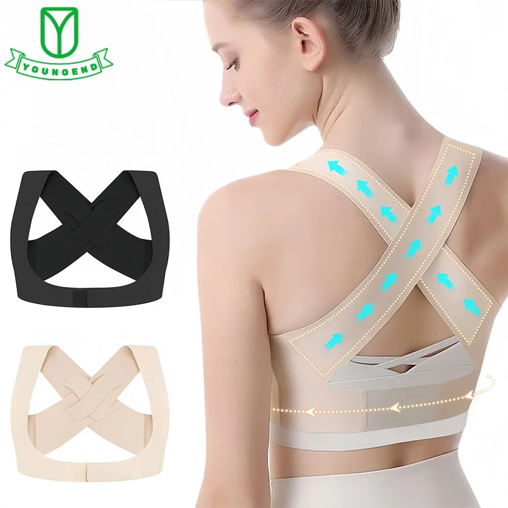 Back Posture Corrector Brace for Women Breathable Back Posture Correction Back Support Belt Adjustable Shoulder for Students