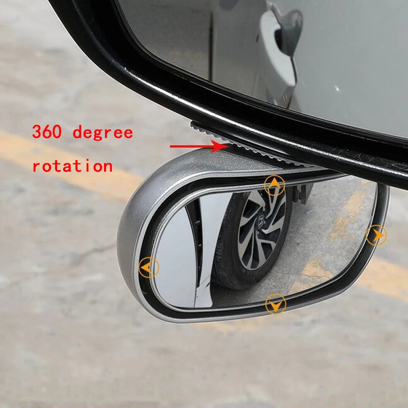 Car Blind Spot Mirror 360° Adjustable Wide Anger Parking Assitant Auto Rearview Safety Universal Car Mirror Car Accessories
