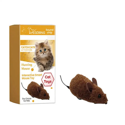 Pet Mouse Toy For Cats Dogs Plush Electronic Sound Interactive Smart Mice Animal Toys Self Fun Relieve Boredom