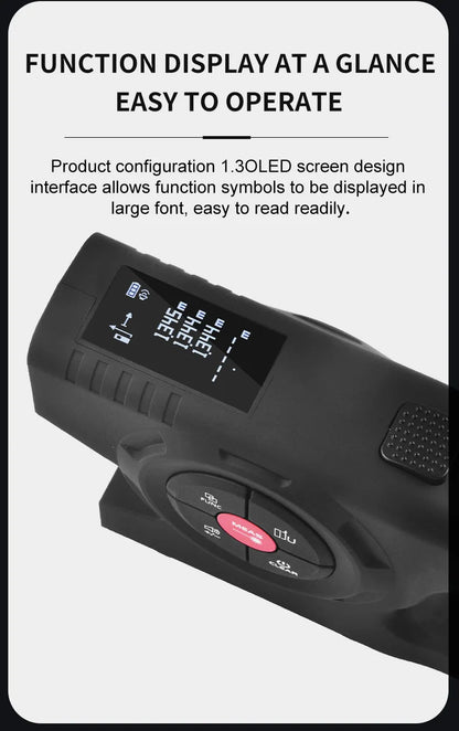 wintape digital display laser distance meter laser tape measure three-in-one intelligent digital measuring ruler