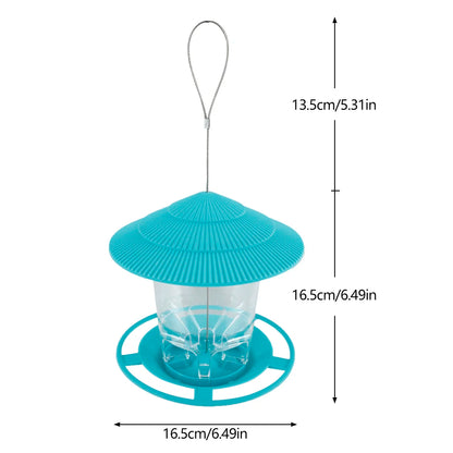 Bird Feeder For Outdoors Hanging Heavy Duty Weather Resistance Wild Bird Feeder Ideas For Bird Lovers Food Container With Rope