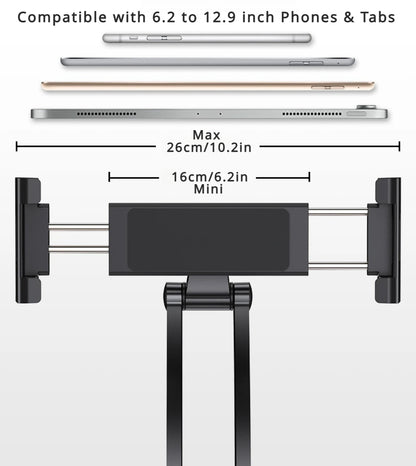 Kitchen Tablet Stand 360 Portable 6 To 12.9 Inch Universal Tablet Stand & Phone Holder for Wall Desktop Tablet Mount
