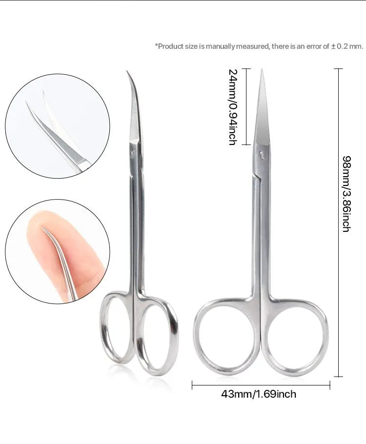 Nail Tool Scissors Cutter Scissors Manicure Pedicure Tools Stainless Steel Dead Skin Scissor Remover Nipper Clipper Nails Art