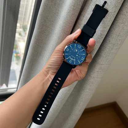 Large Dial Unisex Watch for Men and Women Blue Light Glass Leather Strap Casual Wristwatch Luxury Gift Clock Dropshipping