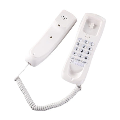 High Quality Landline Telephone with Mute and Redial Functions Easy Install Wall Phone Black/White