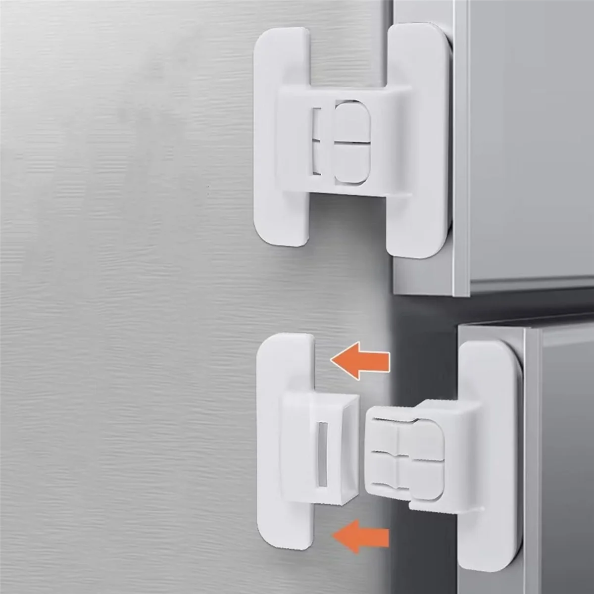 Fridge Lock, Refrigerator Lock for Kids, Cabinet Locks for Babies, Child Drawer Locks, Freezer Door Lock for Proof 4PcsB84B