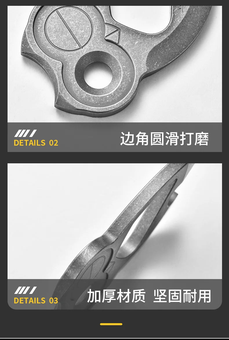 EDC Titanium Alloy  Multifunctional Tools Owl Shape Bottle Opener Portable Mini Wrench Outdoor Tools